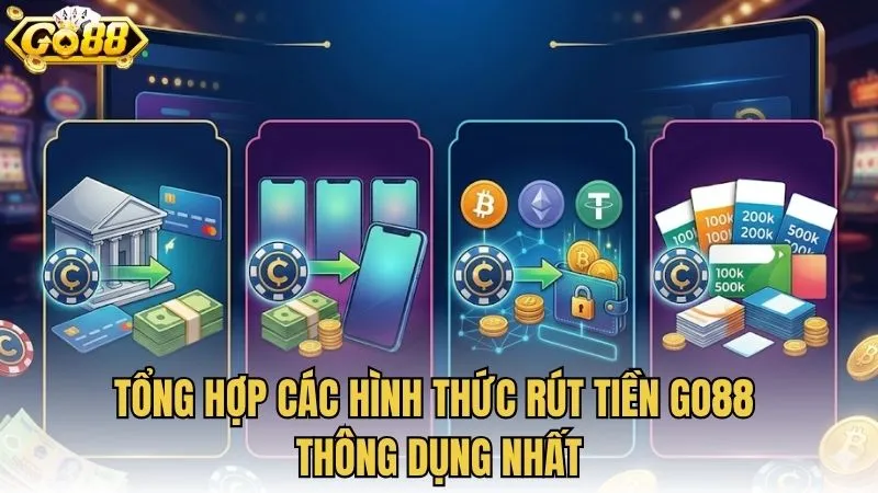 Tổng hợp các hình thức rút tiền GO88 thông dụng nhất